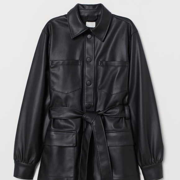 H&M Jackets & Blazers - Faux Leather Jacket